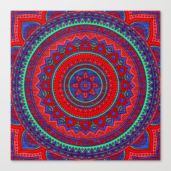 Hippie mandala 60 Canvas Print