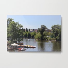 Kampa Park Metal Print | River, Czechia, Kampa, Paddle, Park, Prague, Eruope, Boat, Vltava, Photo 