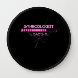 Gynecologist Loading Wall Clock