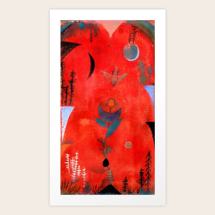 Paul Klee "Flower Myth" (1918) Art Print by Alexandra_Arts Society6