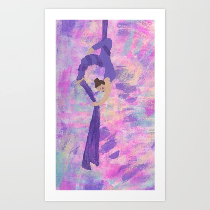 Purple Silks Art Print