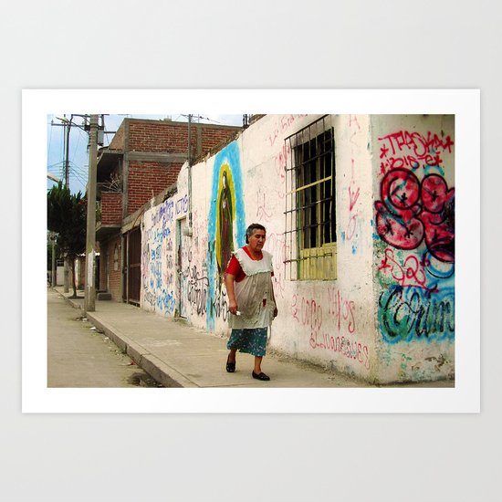 Woman in Guadalajara Art Print