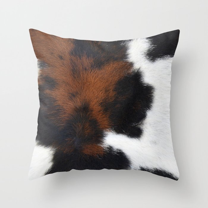 Cowhide Print (Cowhide Prints Collection i) (ix 2021) Throw Pillow