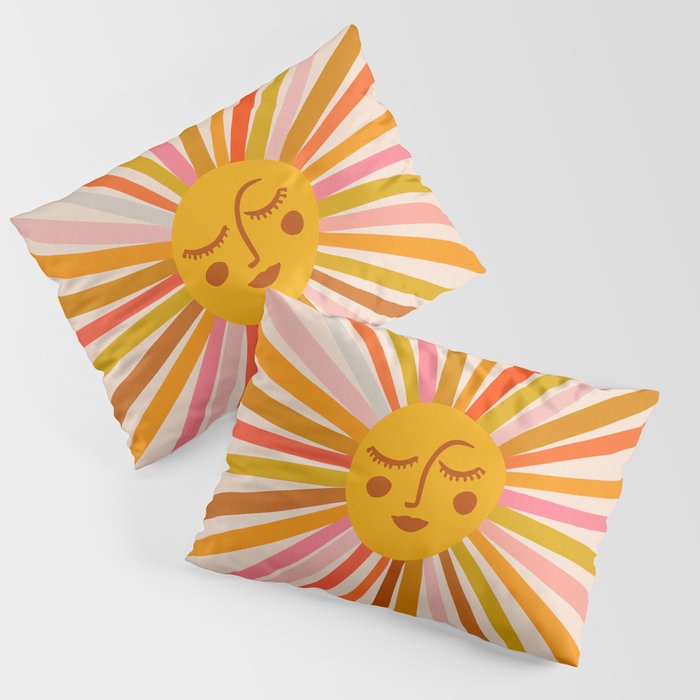 Sunshine – Retro Ochre Palette Pillow Sham