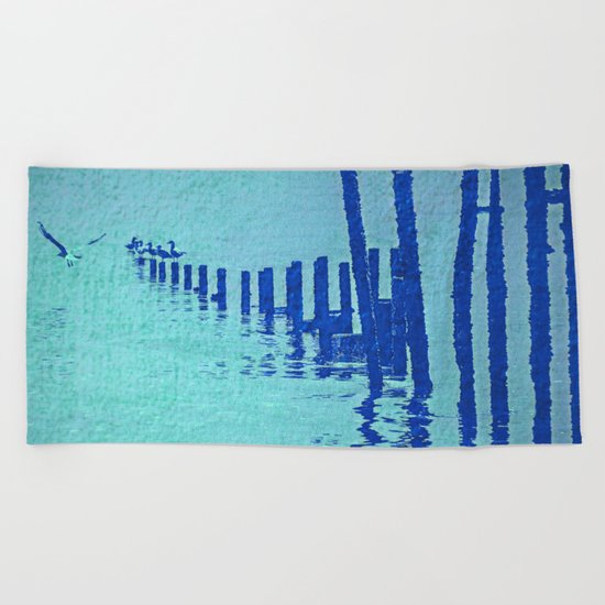 OCEAN BLUE Beach Towel