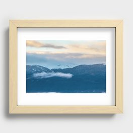 Moutains in the Alps, France Recessed Framed Print
