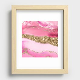 Agate Glitter Dazzle Texture 14 Recessed Framed Print