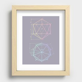 polyhedron 1 Recessed Framed Print
