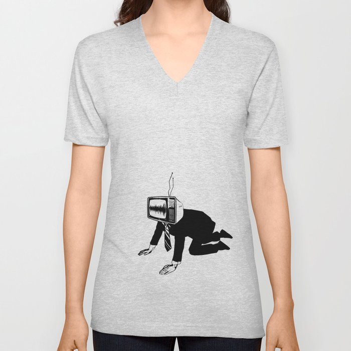 TV is Talking TO myself V Neck T Shirt