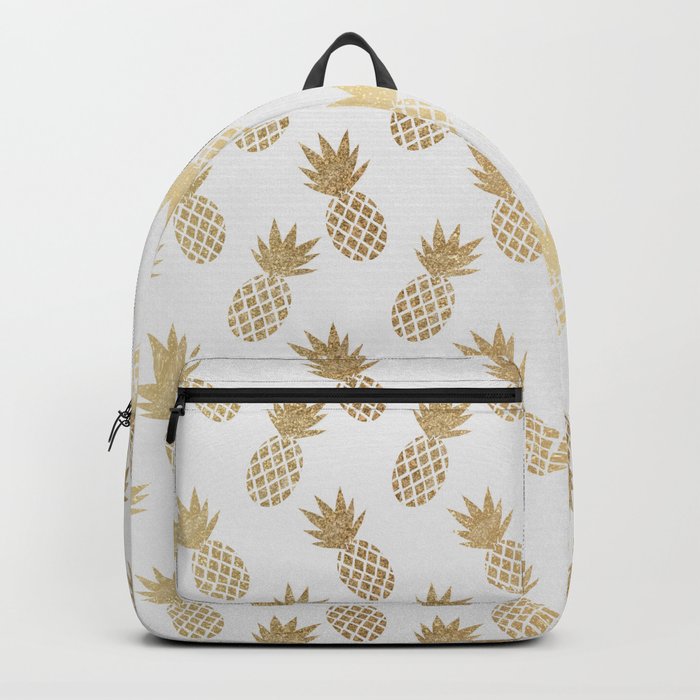 Gold 2025 pineapple backpack