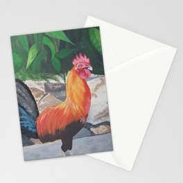 Rooster on Strand  Stationery Cards