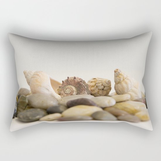 Seashells & Stones #1 #decor #art #society6 Rectangular Pillow