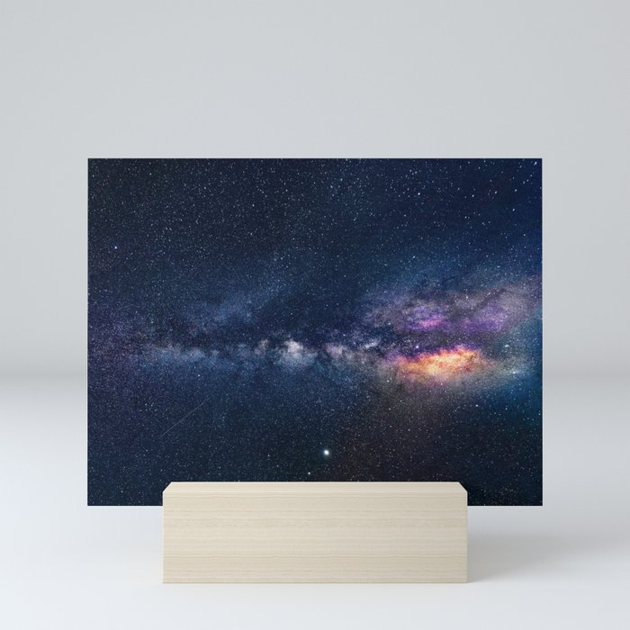 The Milky Way Space Nebula Mini Art Print