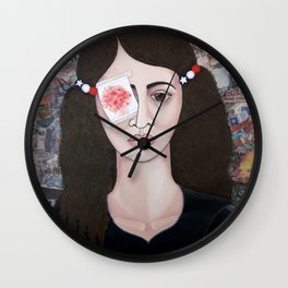 The eyes of Chile Wall Clock