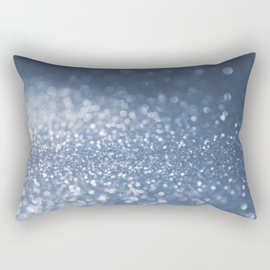 Sparkling sea foam- Aqua Blue glitter effect background on #Society6 Rectangular Pillow