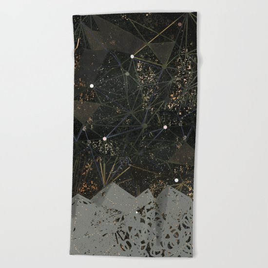 golden sky Beach Towel