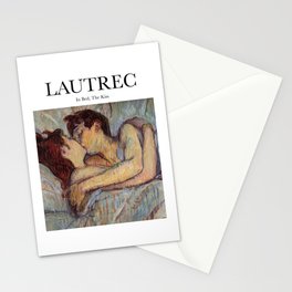 Lautrec - In Bed, The Kiss Stationery Card