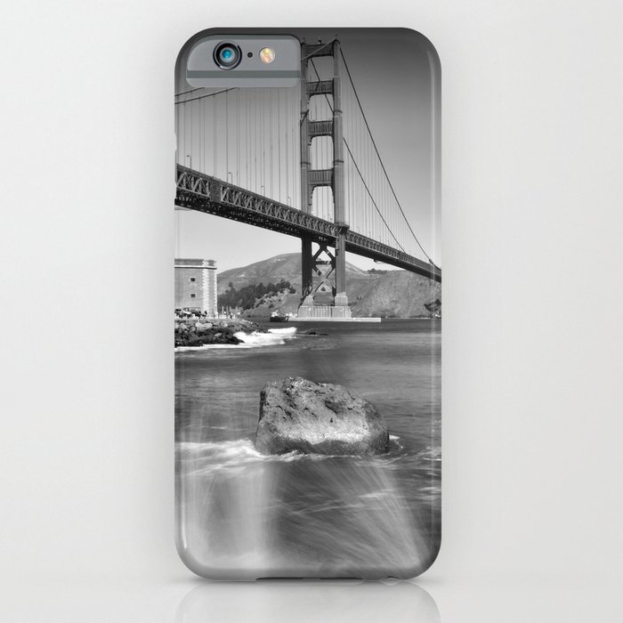 Golden Gate Bridge with breakers iPhone Case
