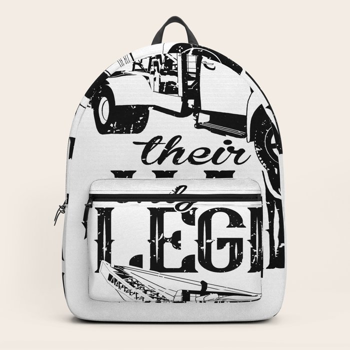 Tow truck drivers only legends work with their hands Backpack by