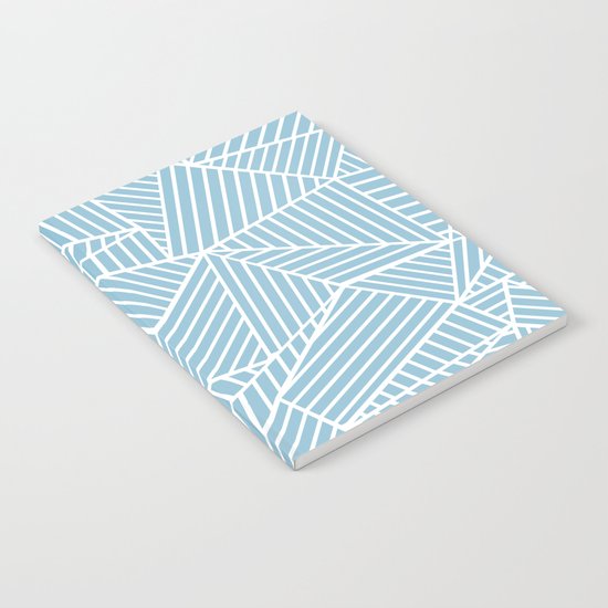 Ab Lines Sky Blue Notebook