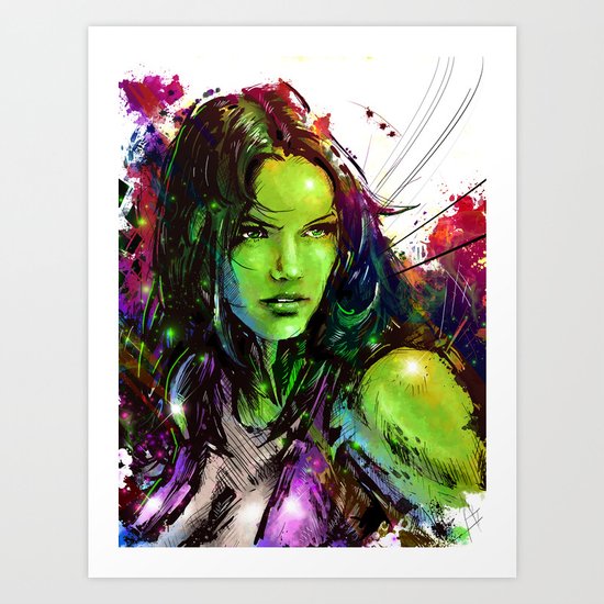 She-Hulk Art Print