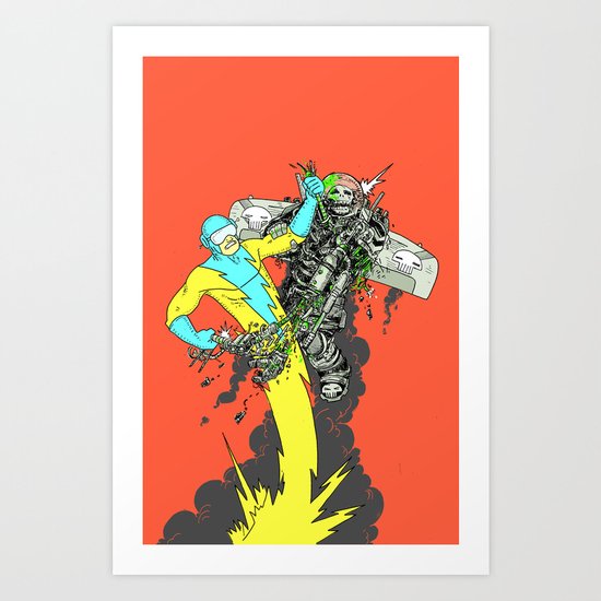 Deathwing's demise Art Print