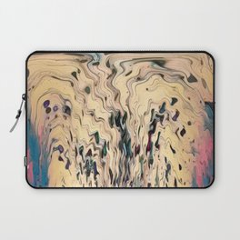 Sand Brown Abstract Painting Laptop Sleeve