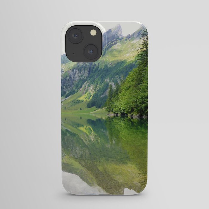 Alpine Lake Reflection iPhone Case