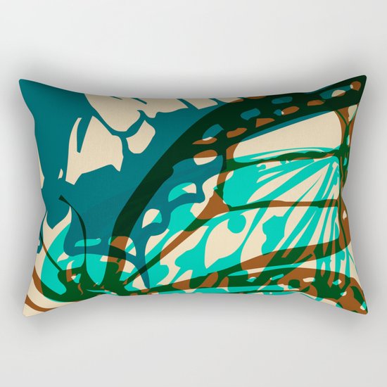 Abstract Butterflies 02 Rectangular Pillow