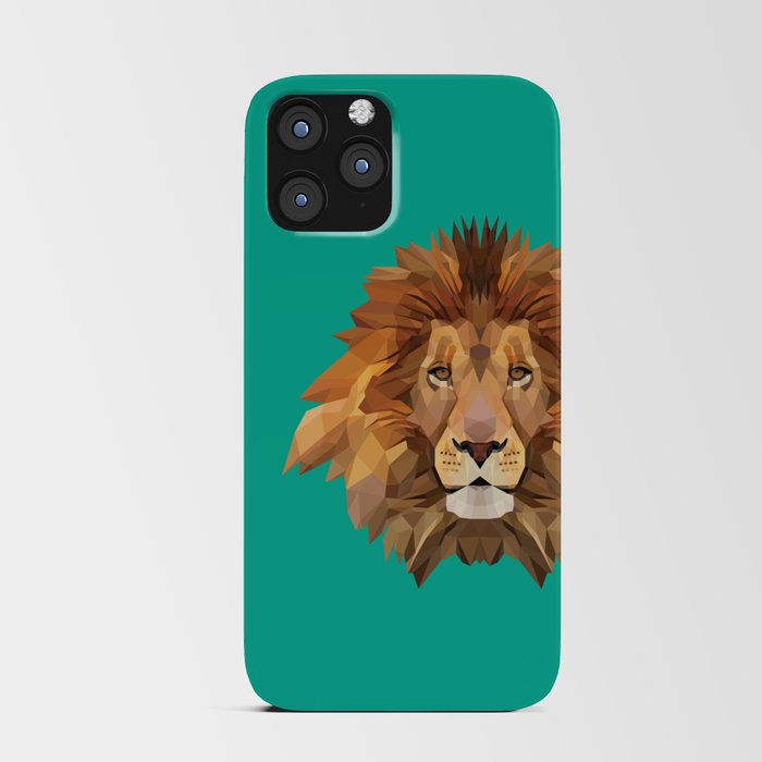 Lion king polygon animal iPhone Card Case