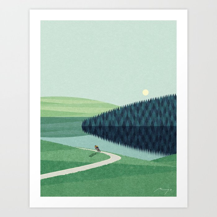 Lakeside Bike Trail (2020) Art Print
