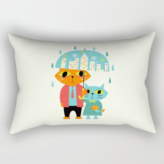 Rainy Day Rectangular Pillow