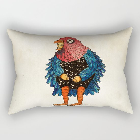 El pájaro Rectangular Pillow
