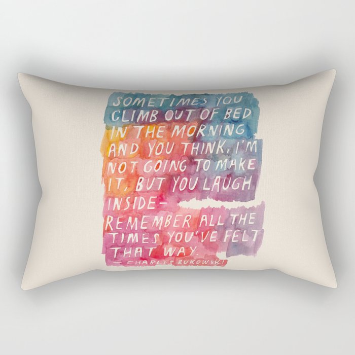 Charles Bukowski Rectangular Pillow