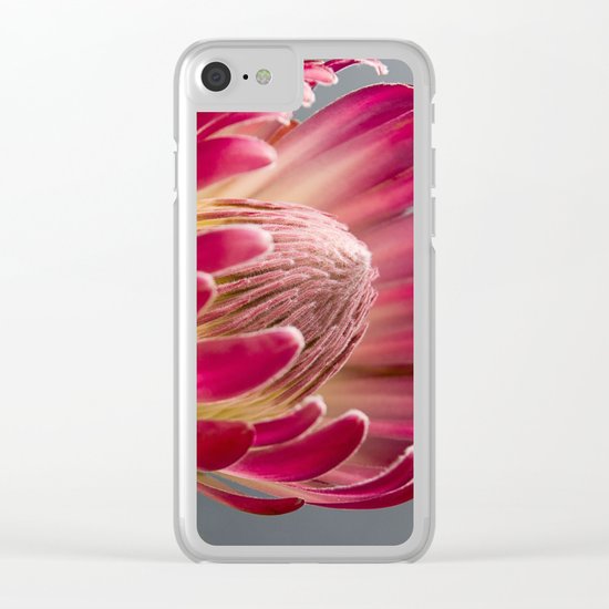 protea flower Clear iPhone Case
