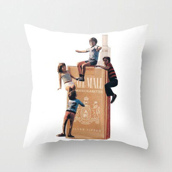 The Cigarette Gang Throw Pillow