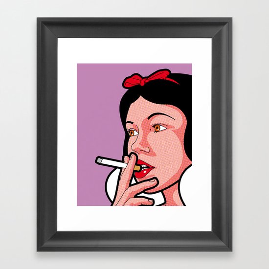 The secret life of heroes - Snow Smoke Framed Art Print