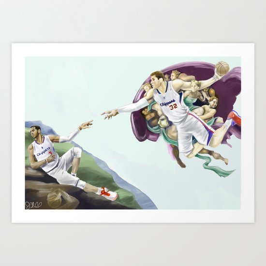 Chris Paul, Point God Art Print