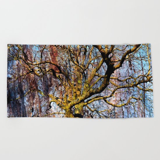 Magic Dream of a Tree Beach Towel