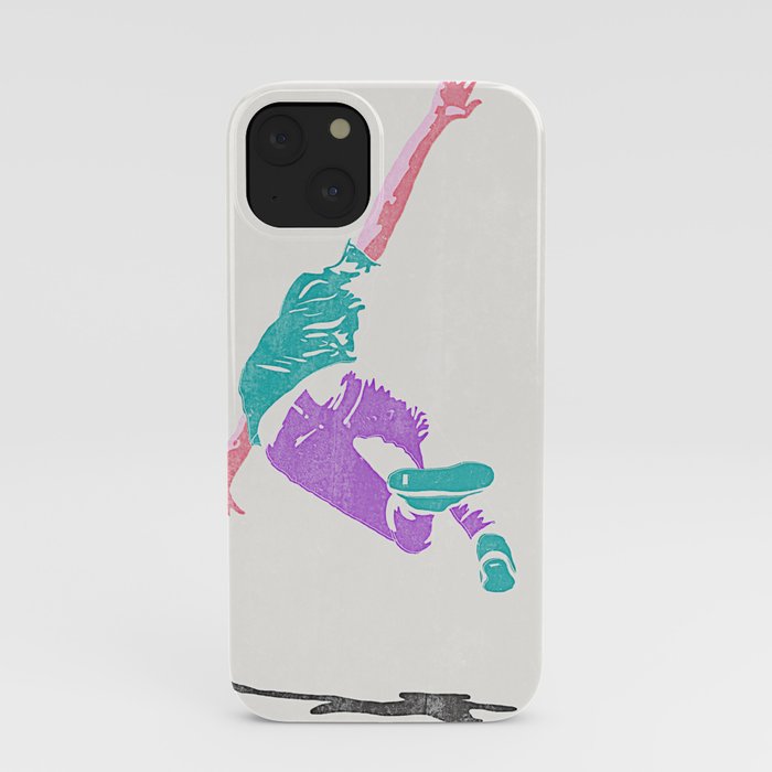 skateboarding 2 (lost time, risograph) iPhone Case