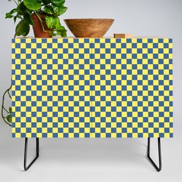 Combi Check - yellow and navy Credenza
