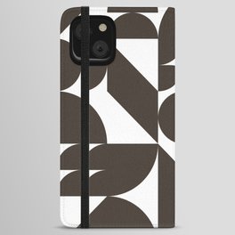 Geometrical modern classic shapes composition 5 iPhone Wallet Case