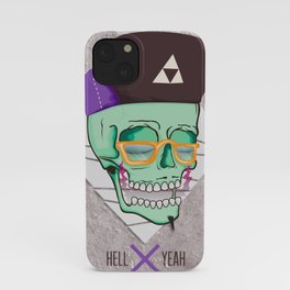 Hell Yeah Skull 3 iPhone Case