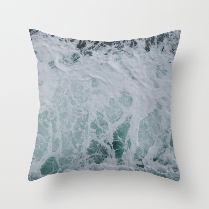 Wonderful Waves Throw Pillow