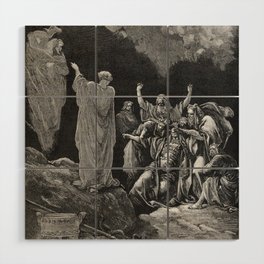 Saul and the Witch of Endor - Gustave Dore Wood Wall Art