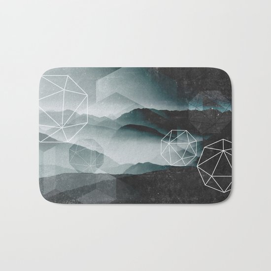 Winter Mountains Bath Mat