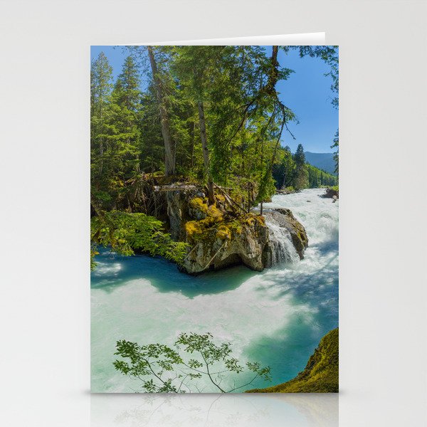 Cheakamus River Waterfall - Whistler, British Columbia, Canada Stationery Cards