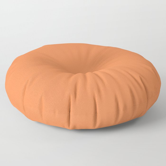 Celosia Orange Pastel Solid Color Block Spring Summer Floor Pillow