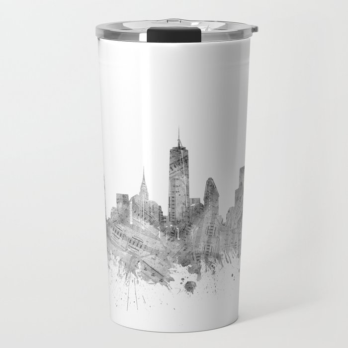 new york skyline music Travel Mug