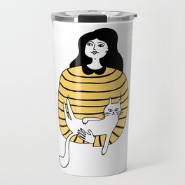 Life is better with cats Travel Mug